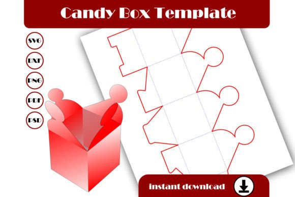 Candy Box Template, Gift Box Template