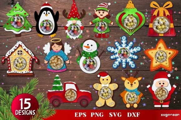 Christmas Candy Dome 3D SVG Designs for Crafters & Handmade Sellers