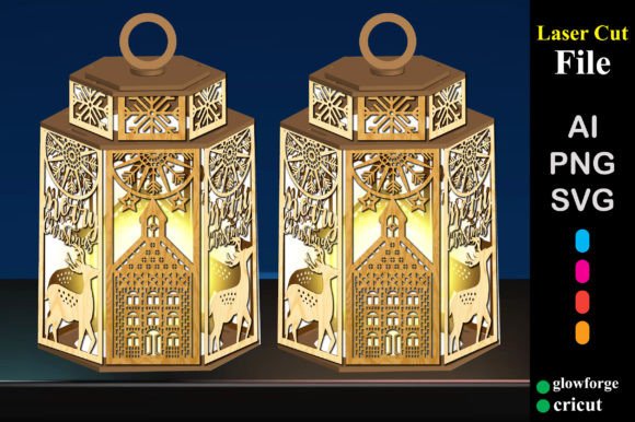 Christmas House Lampshade Lantern 3D SVG: A Designer’s Review for Real Client Projects