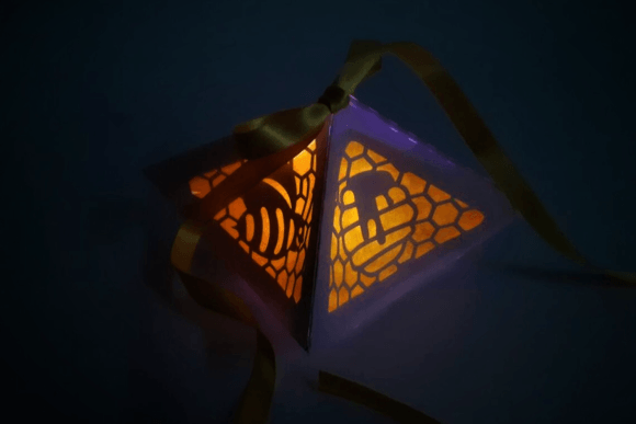 Elegant Honeycomb Ornament Box 3D SVG for Seasonal Craft Projects