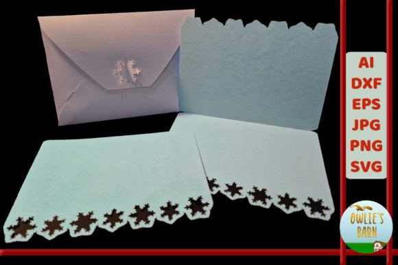 Envelope with Snowflake Clasp BONUS: A 3D SVG Shape That Elevates Seasonal Branding