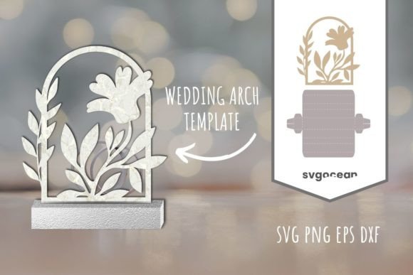 Flower Arch SVG: A 3D SVG Shape for Elegant Branding and Packaging Design
