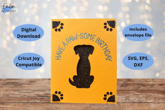 Have a Paw-some Birthday Insert Card SVG: A Playful 3D SVG for Lifestyle and Pet-Themed Editorial Design