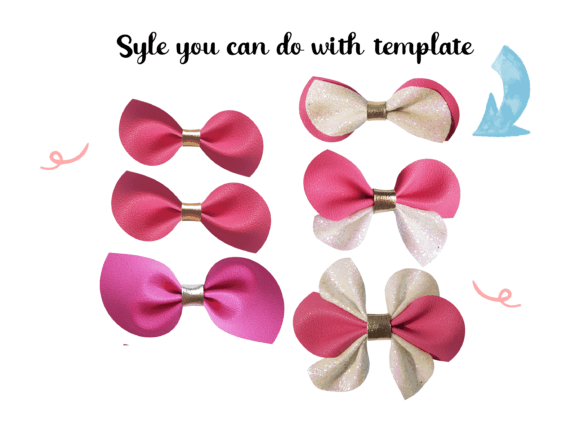 Pinch Hairbow Template SVG, PDF PA6: A 3D SVG for Soft, Stylish Branding