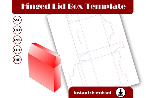 Simple Elegance Meets Practical Design in the Hinged Lid Box 3D SVG