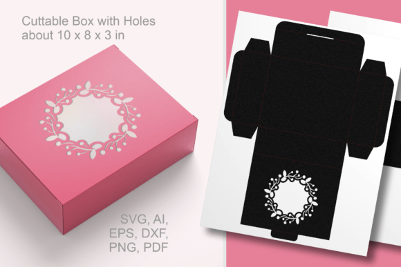 Vintage Flourish Window Rectangular Box 3D SVG for Creative Sellers