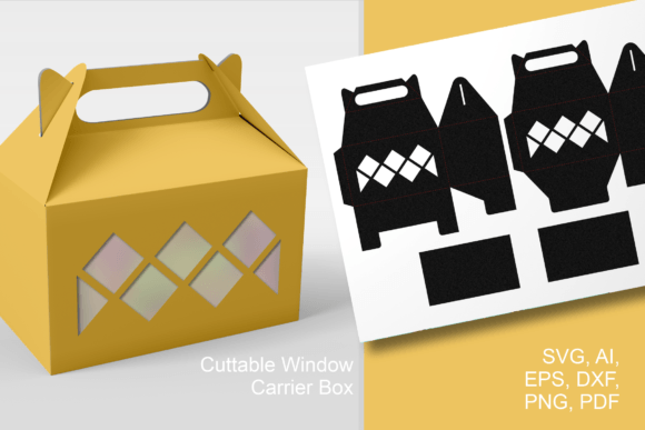 Zig-zag Square Windows Gable Gift Box: A 3D SVG Shape That Elevates Editorial Visuals